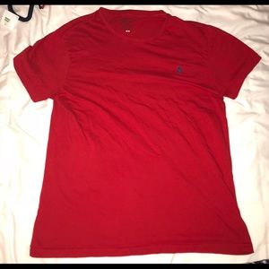 Men’s medium red polo Ralph Lauren tee shirt